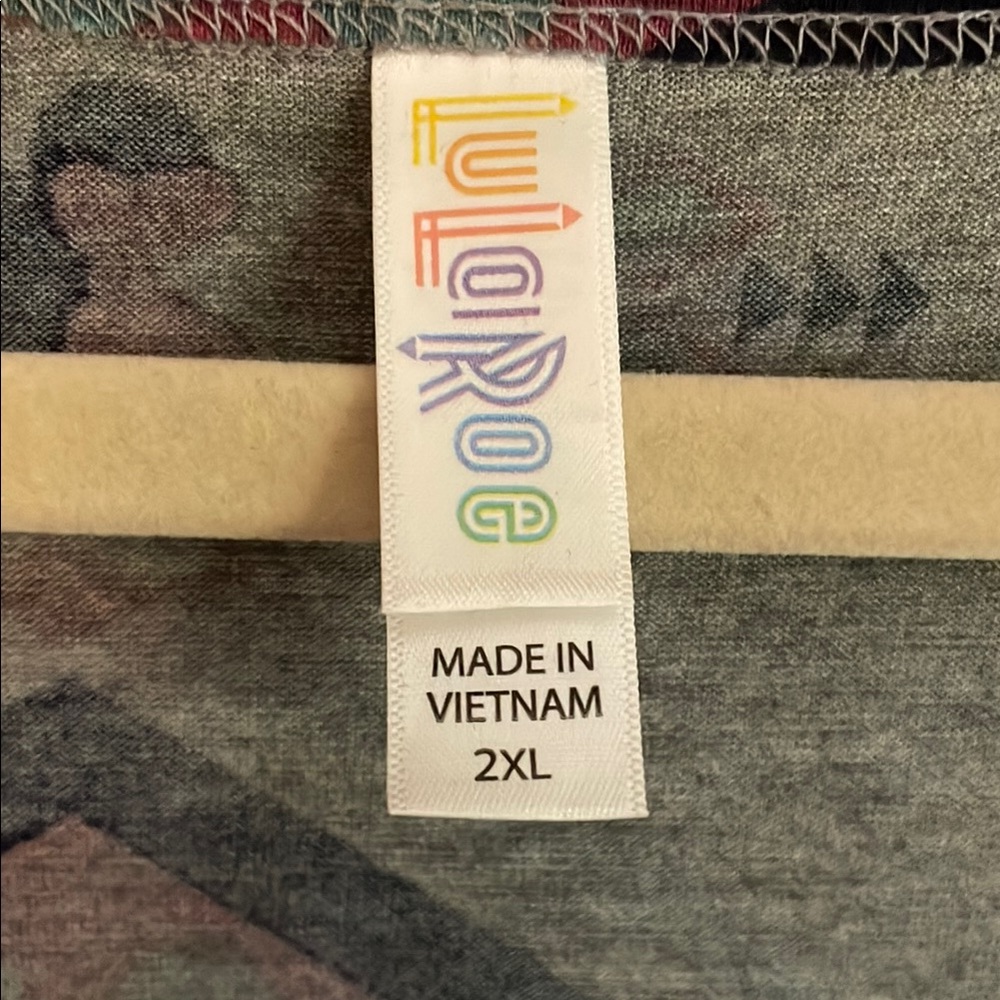 LuLaRoe Gray Disney Short Sleeve Tee - Picture 3 of 5